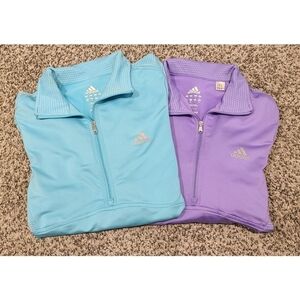 Set of 2 Adidas Pullover Lightweight Jacket Size Small